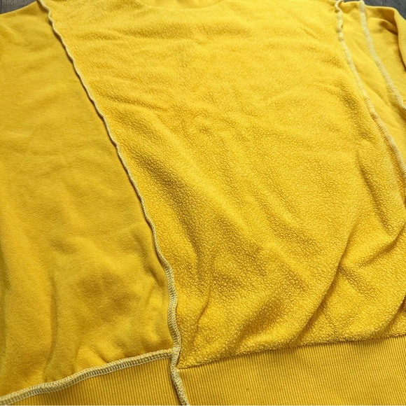 BDG Urban Outfitters Sweatshirt, Asymmetrical, Drapy, Oversized Bright Yellow, S - Picture 2 of 10